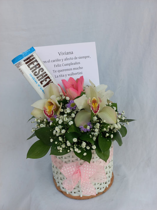 Orquideas y Dulces para mi graduada favorita🌸
