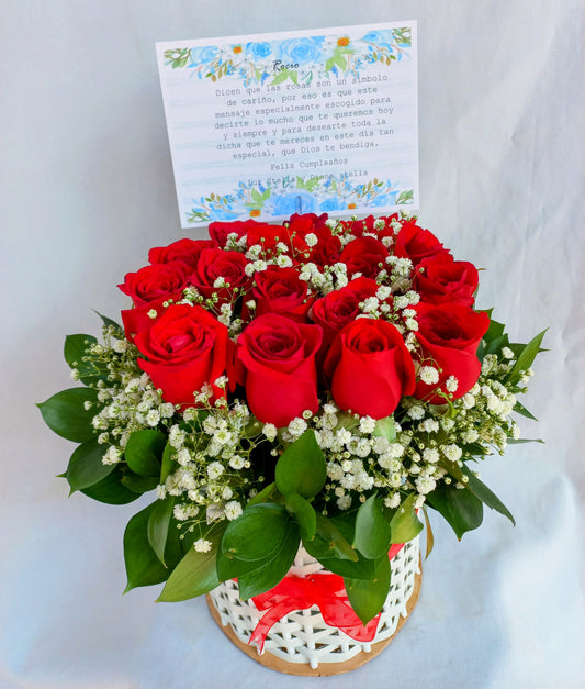 ❤️🌹canasta de amor🌹❤️