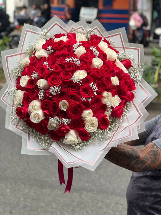 Buchón de 100 rosas