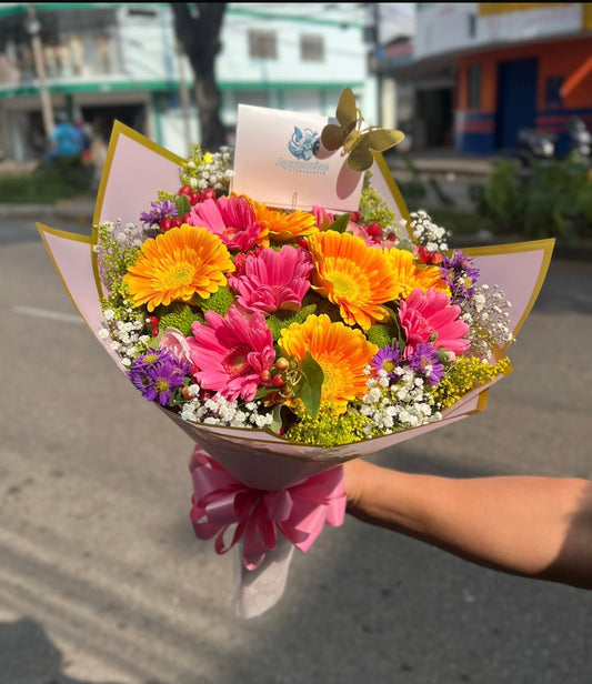 Ramo de Gerberas Arcoíris