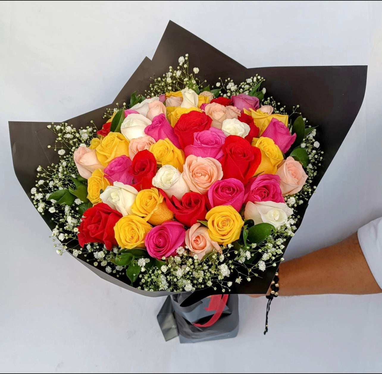 Ramo de 36 Rosas Multicolo