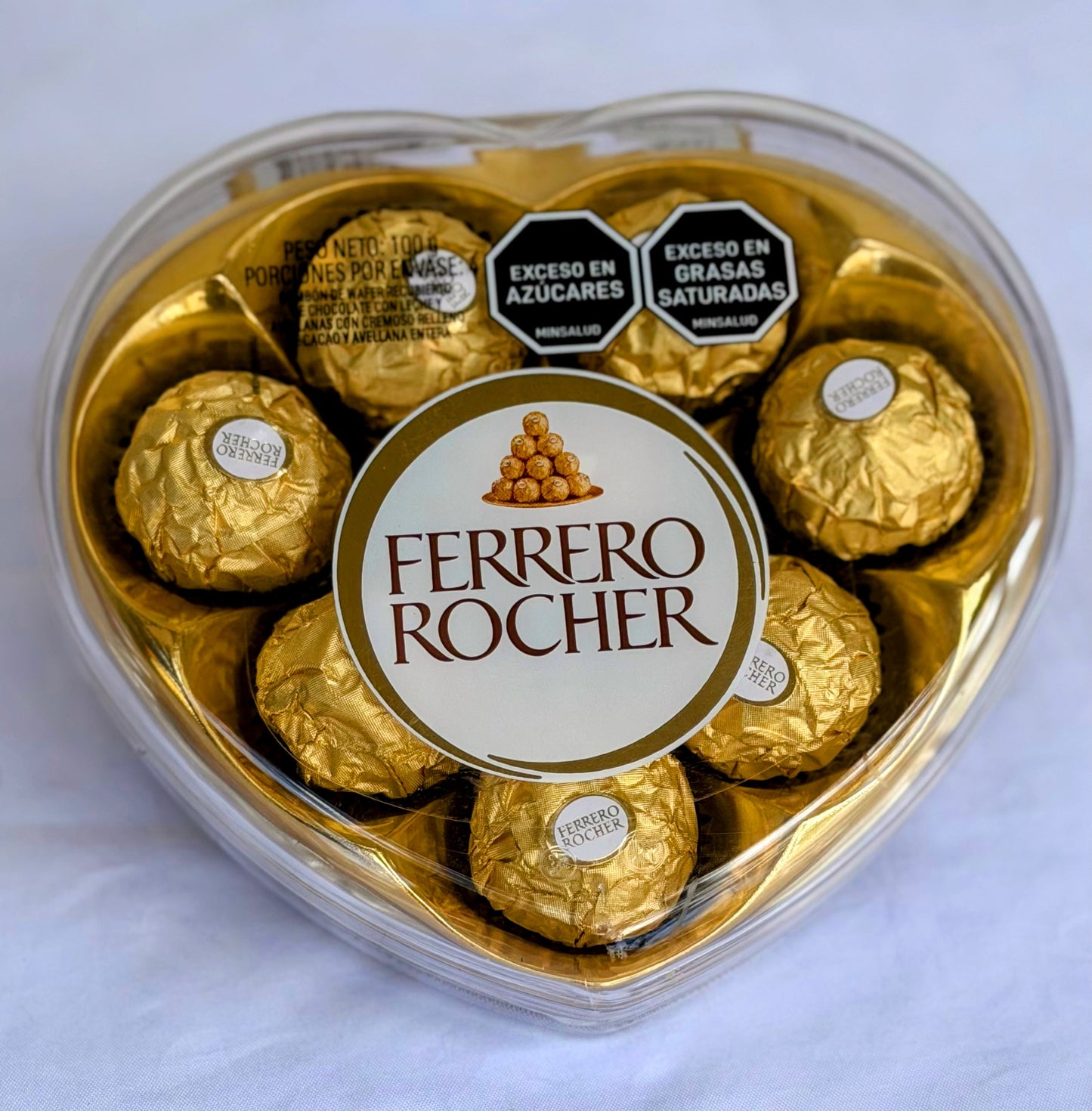 💝 caja de lujo de corazón de Ferrero, Rocher por 8 U🍫
